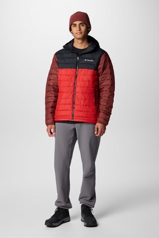 Gewatteerde Jas met Capuchon Powder Lite™– Rood