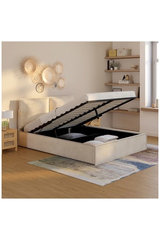 Lit-coffre avec sommier Lilou - Couchage 140 x 190 cm