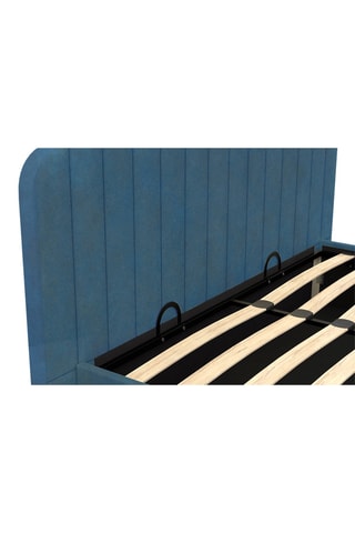 Lit coffre avec sommier Valentina - Bleu canard