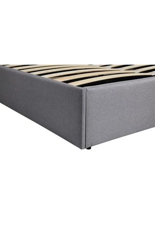Lit coffre avec sommier Louise - Gris