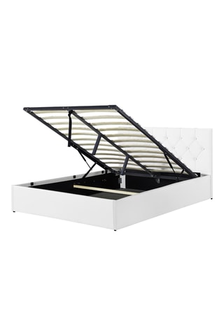 Lit coffre avec sommier Austin - Blanc