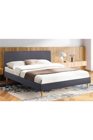 Lit en bois Evy - Gris