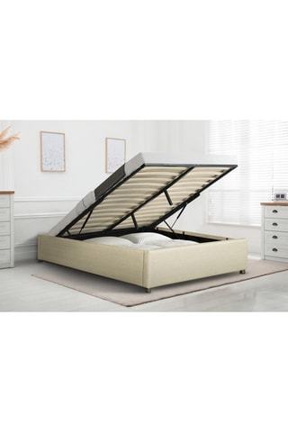 Lit coffre avec sommier Otto - Beige