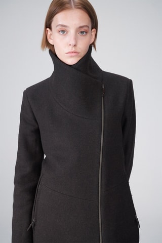 Manteau en laine - Anthracite
