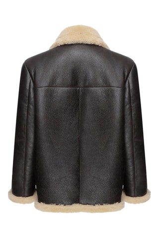 Manteau en cuir de mouton - Anthracite