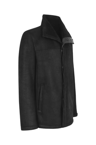 Veste en cuir de mouton - 
Noir