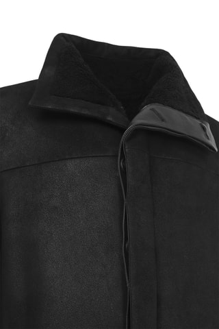 Veste en cuir de mouton - 
Noir