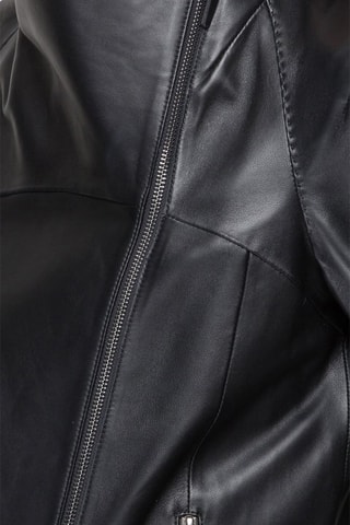 Veste en cuir d'agneau - Noir