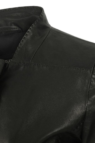 Veste en cuir d'agneau - Noir