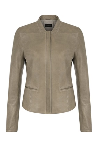 Veste en cuir d'agneau - Beige