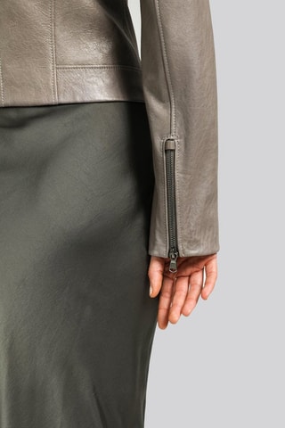 Veste en cuir d'agneau - Taupe