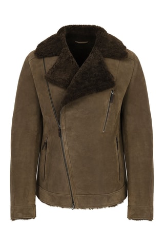 Veste en peau de mouton - Tabac