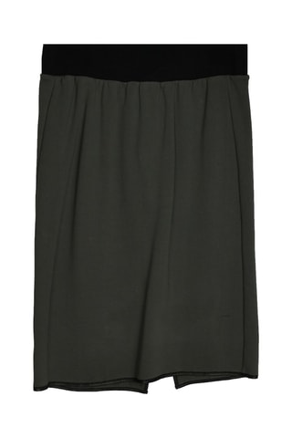 Jupe en laine - Kaki et noir