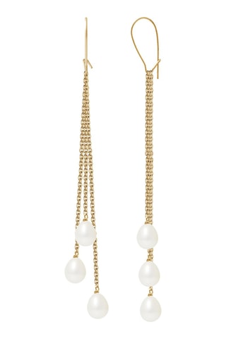 Boucles d'oreilles - Or jaune et perles de culture d'eau douce