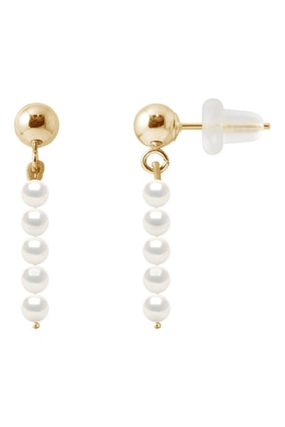 Boucles d'oreilles - Or jaune et perles de culture d'eau douce