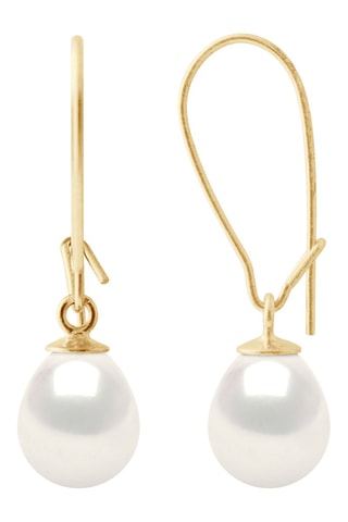 Boucles d'oreilles - Or jaune et perles de culture d'eau douce