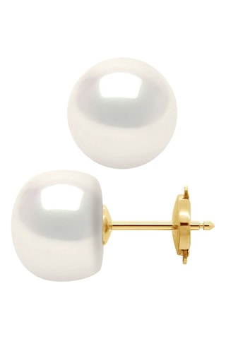 Puces - Or jaune et perles de culture d'eau douce