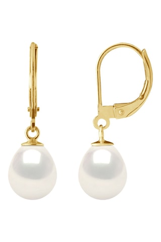 Boucles d'oreilles  Or jaune et perles de culture