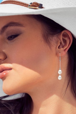 Boucles d’oreilles - Argent et perles de culture d’eau douce 