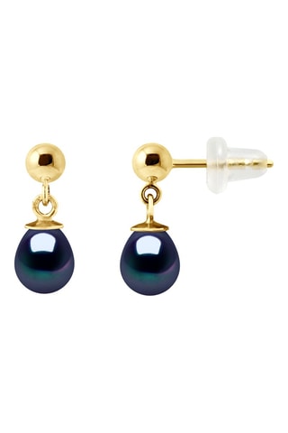 Boucles d’oreilles - Or jaune et perles de culture d’eau douce