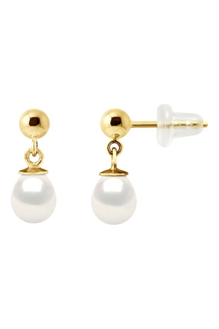 Boucles d’oreilles - Or jaune et perles de culture d’eau douce