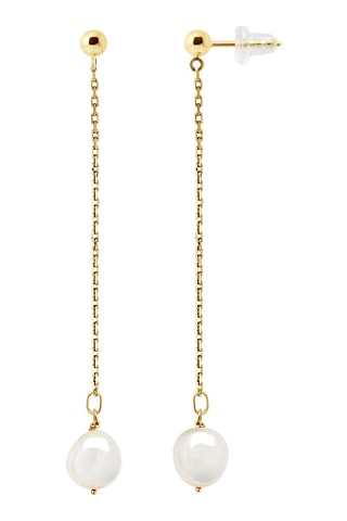 Boucles d’oreilles - Or jaune et perles de culture d’eau douce