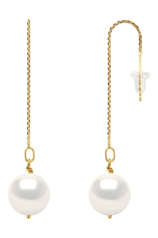 Boucles d’oreilles - Or jaune et perles de culture d’eau douce
