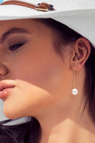 Boucles d’oreilles - Or jaune et perles de culture d’eau douce