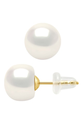 Puces - Or jaune et perles de culture d’eau douce