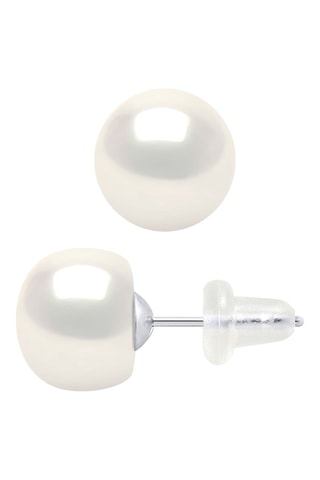 Puces - Or blanc et perles de culture d’eau douce
