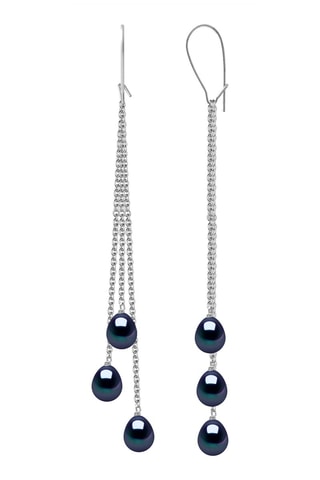 Boucles d’oreilles - Or blanc et perles de culture d’eau douce