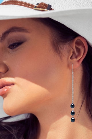 Boucles d’oreilles - Or blanc et perles de culture d’eau douce