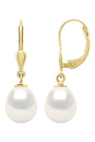 Boucles d’oreilles - Or jaune et perles de culture d’eau douce