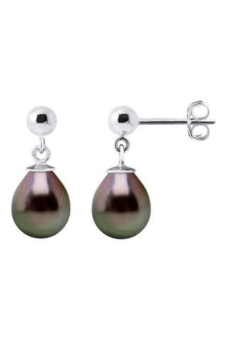 Boucles d’oreilles - Or blanc et perles de culture de Tahiti