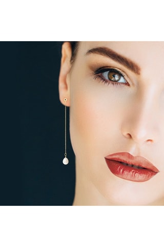 Boucles d'oreilles - Or jaune et perles de culture d'eau douce