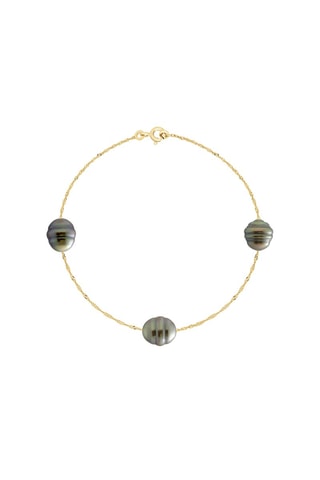 Bracelet - Or jaune et perles de culture de Tahiti