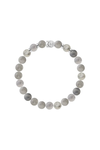 Bracelet - Cloudy quartz et argent