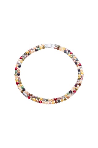 Collier multi-rangs - Argent et perles de culture d’eau douce