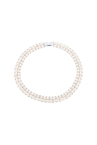 Collier multi-rangs - Argent et perles de culture d’eau douce