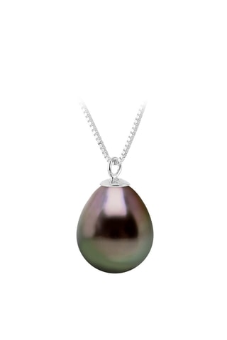 Collier Or blanc et perle de culture de Tahiti