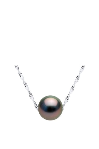 Collier Prestige Or blanc et perle de culture de Tahiti