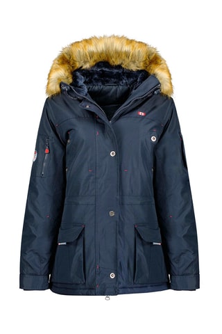 Parka met Capuchon Acheak Marineblauw