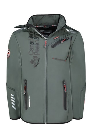 Jasje Softshell Royauteak - Donkergrijs en Zwart