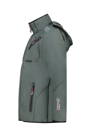 Jasje Softshell Royauteak - Donkergrijs en Zwart