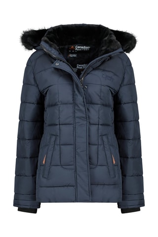 Gewatteerde Jas met Capuchon Badeleak - Marineblauw