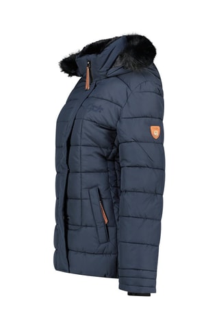 Gewatteerde Jas met Capuchon Badeleak - Marineblauw