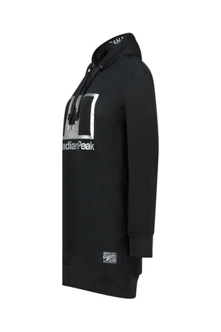 Sweaterjurk met Capuchon - Zwart
