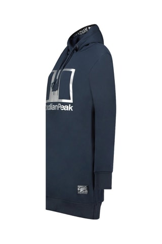 Sweaterjurk met Capuchon - Marineblauw