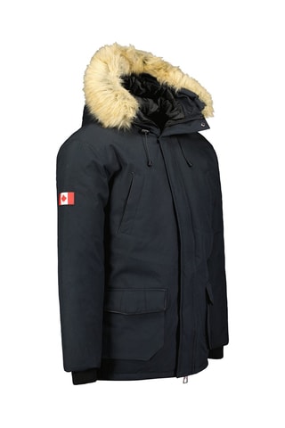 Parka met Capuchon Claudeak - Marineblauw