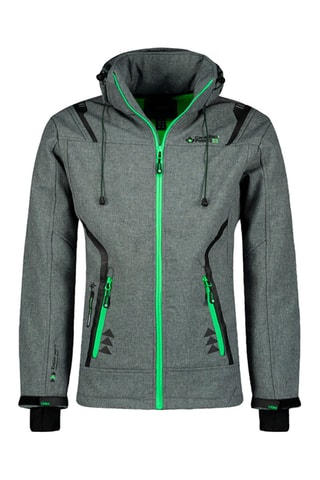 Jack met Capuchon Softshell Timberlake - Donkergrijs en Groen